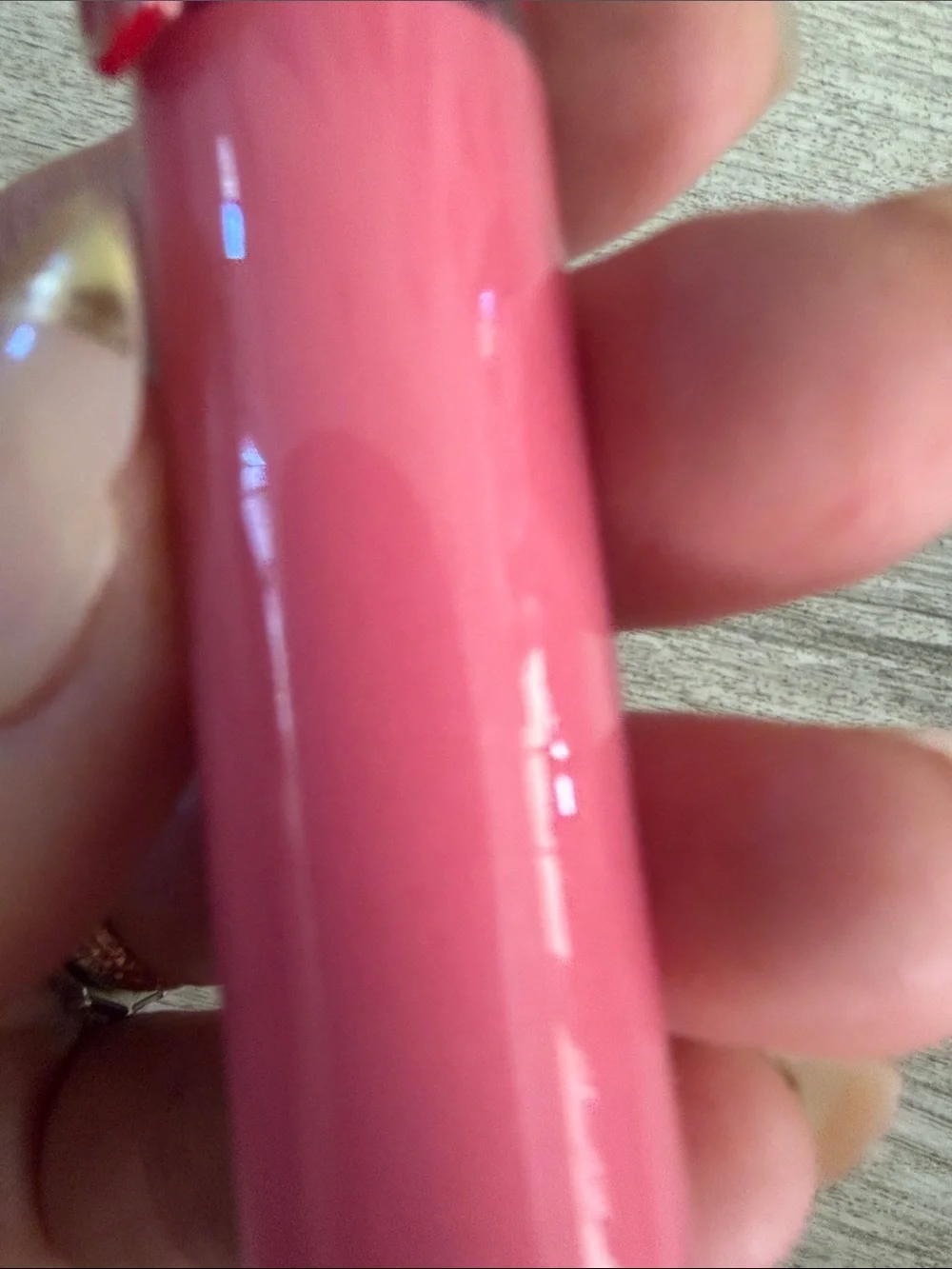 Giorgio Armani Pink Lip Gloss with Red Cap